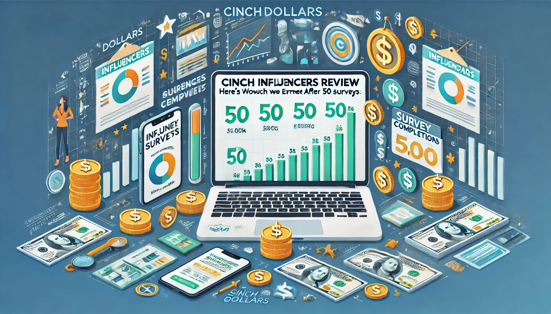CinchDollars Influencers Review: Here’s How Much We Earned After 50 Surveys