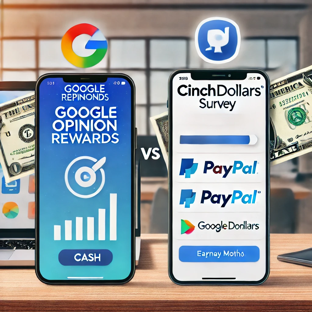 Google Opinion Rewards vs. CinchDollars: Which One Pays More?