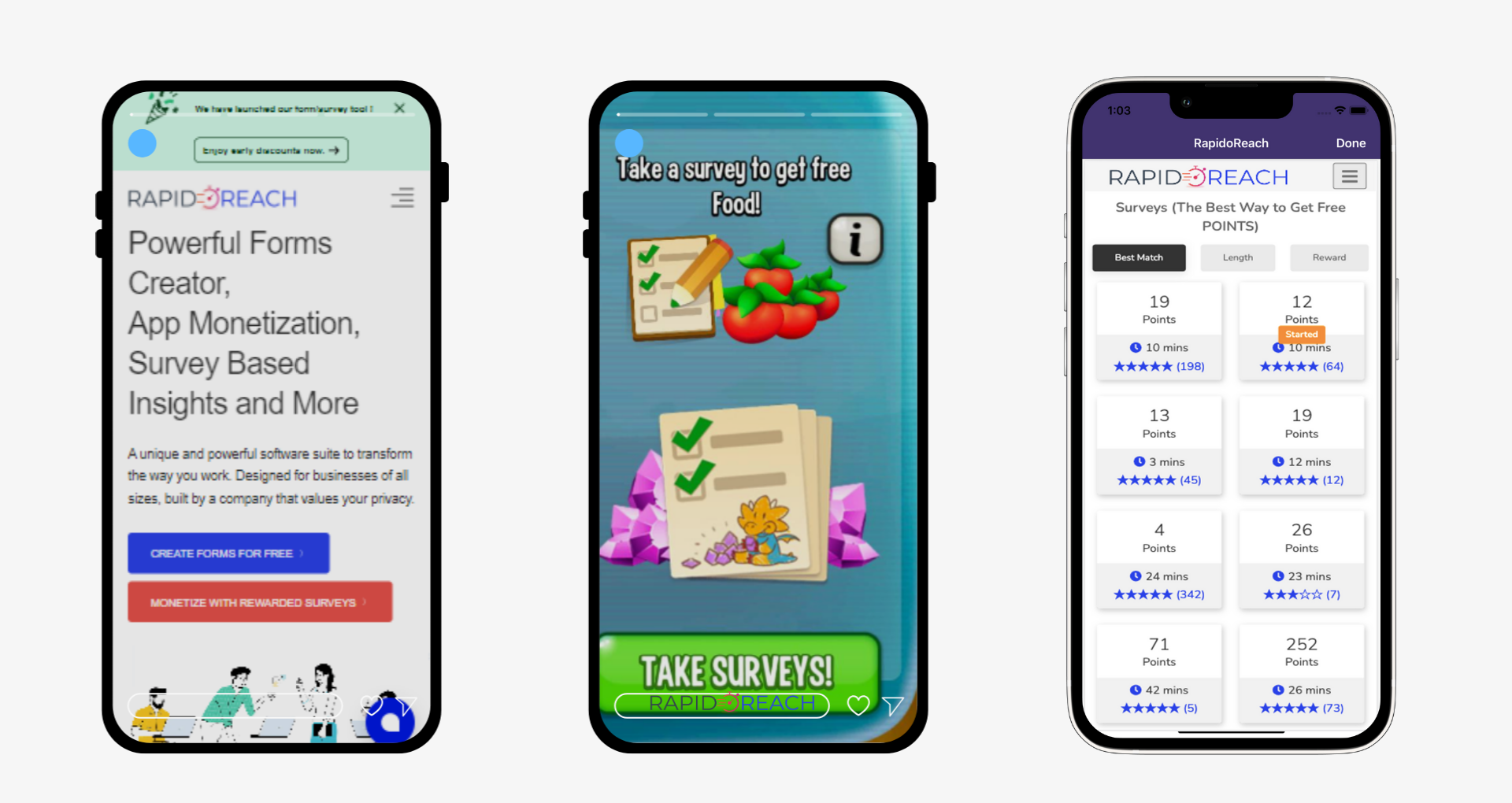 RapidoReach-Rewarded-Surveys-App-Monetization